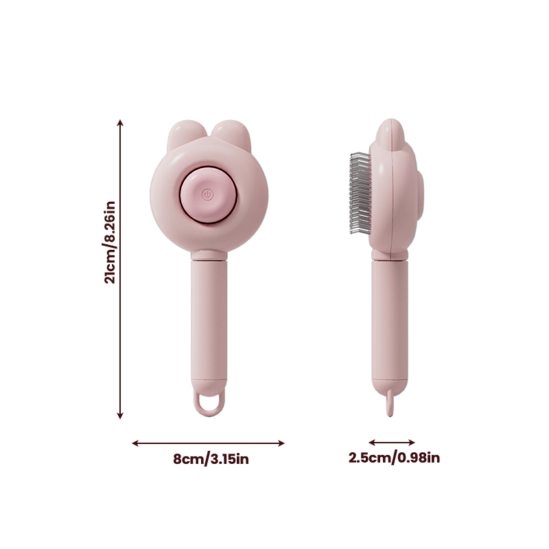 Bunny Ear Pet Brush - Cat & Dog Grooming Brush with Cute Rabbit Design