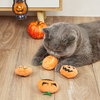 Halloween Pumpkin Ghost Cat Toys - Plush Chew Play Toys for Cats