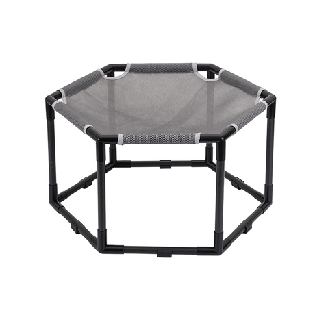 Elevated Pet Bed Summer Cooling Nest - Lightweight Hexagonal Dog/Cat Hammock Bed