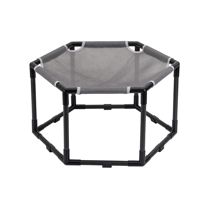 Elevated Pet Bed Summer Cooling Nest - Lightweight Hexagonal Dog/Cat Hammock Bed