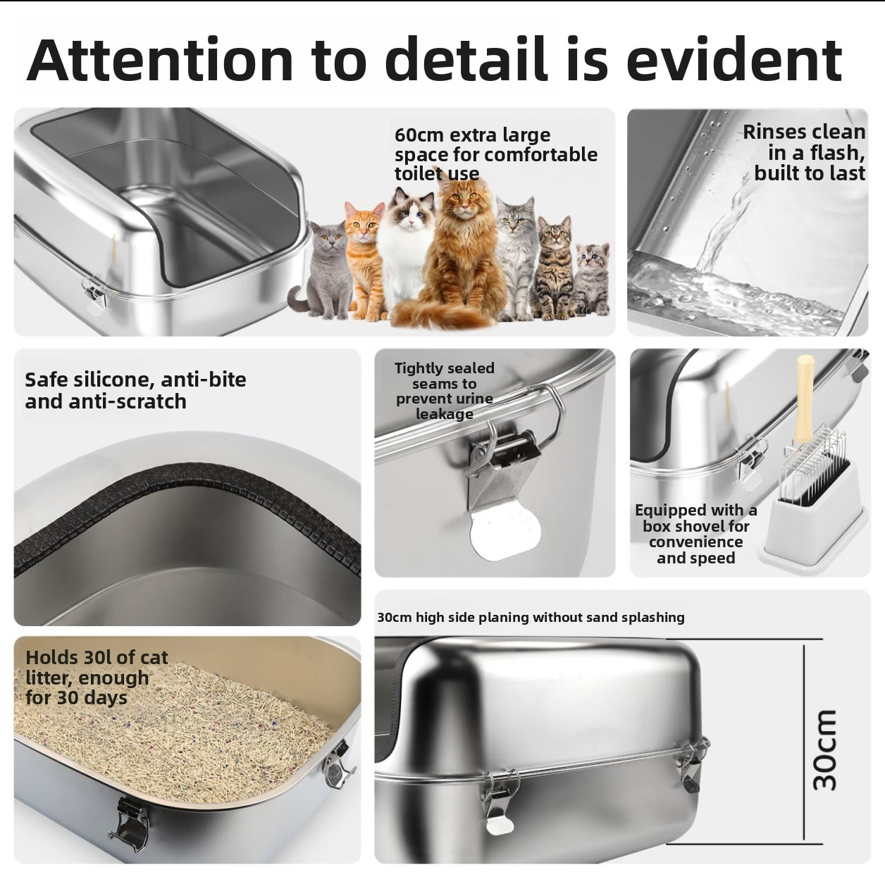 Open Cat Litter Box Description 5