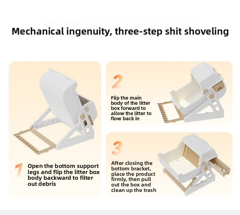 Semi Enclosed Cat Toilet 5
