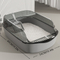 Semi-Enclosed Cat Litter Box - Large Size with Scoop, Odor Control for Cats