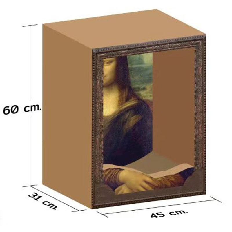 Mona Lisa Oil Painting Cat Scratcher Bed - Art Decor Pet Nest for Cats