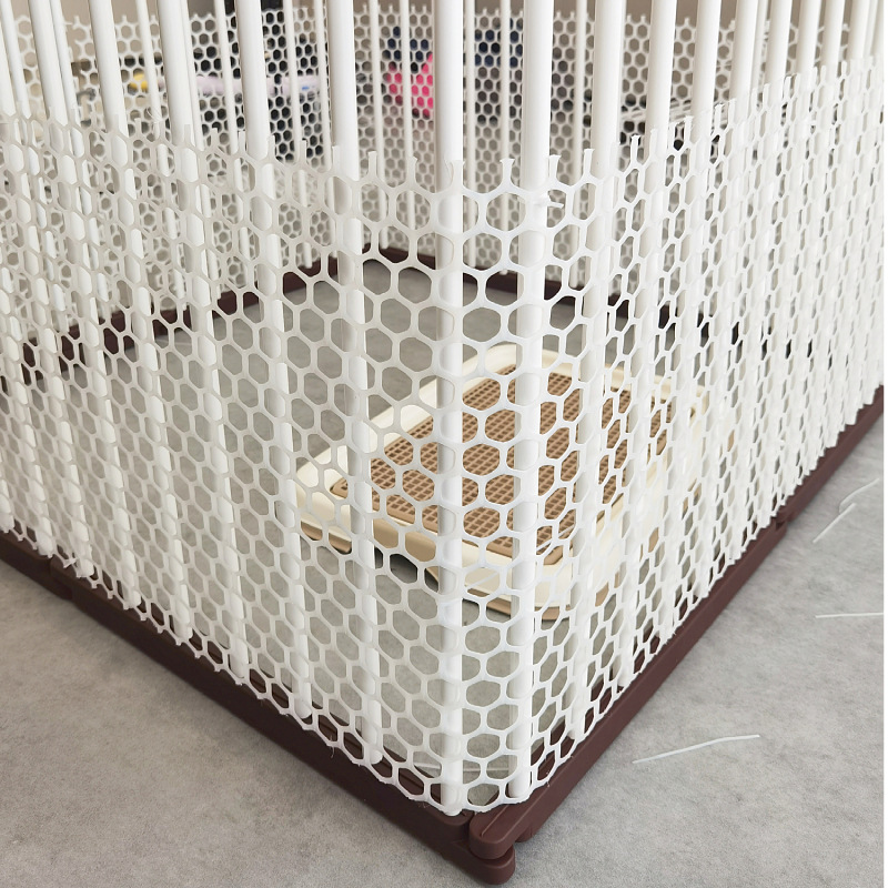Heavy Duty Pet Fence Panel Anti Escape Dense Mesh Dog Cat Barrier Detachable Fence Gate Secure Enclosure Hot Sale For Pets