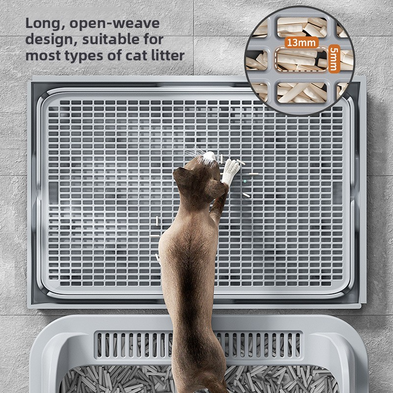 New Double Layer Cat Litter Mat Anti Tracking Splash Proof Pad For Cat Litter Box Toilet Home Use
