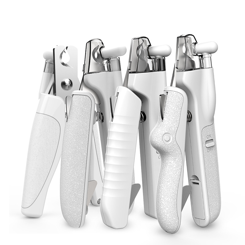 Rechargeable LED Light Cat Nail Clippers Blood Line Visible Beginner Friendly Pet Nail Trimmer Sharp Stainless Steel Dog Claw Cutter Hot Sale