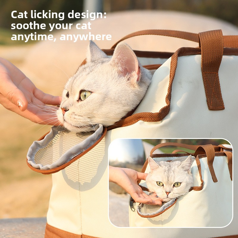 Toast Shape Cat Carrier Breathable Spring Outdoor Portable Pet Backpack Foldable For Cats And Dogs