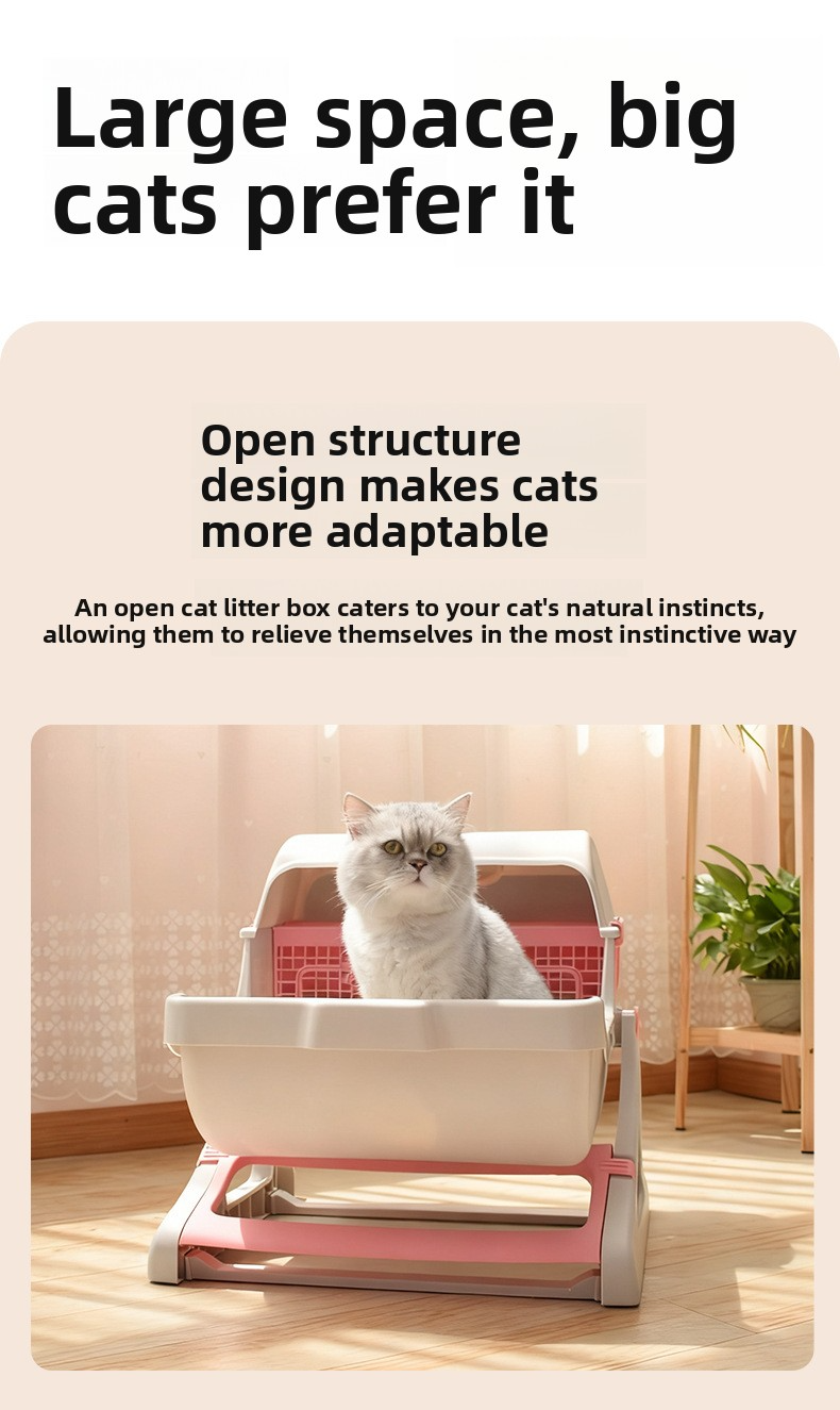 Semi Enclosed Cat Toilet 1