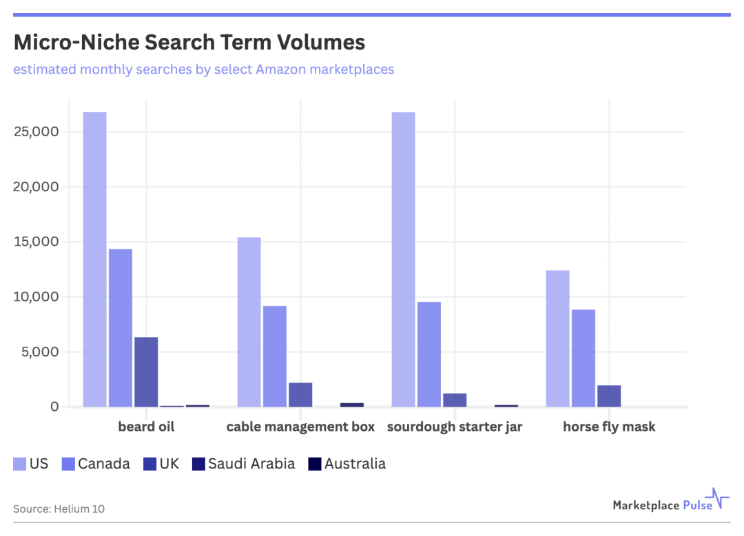 micro-niche search term volumes