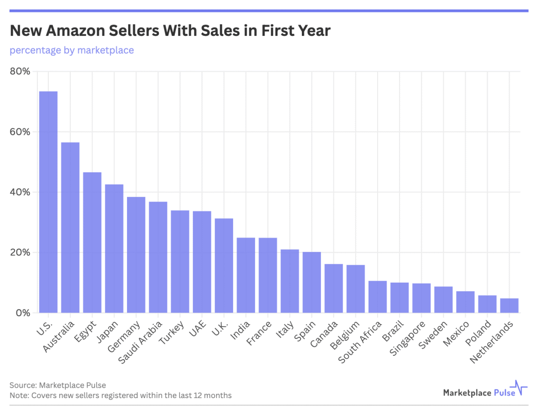 new Amazon Sellers with sales
