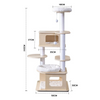 Solid Wood Cat Tree Large All Season Universal Cat House With Space Capsule And Cat Scratching Board Integrated Cat Climbing Frame
