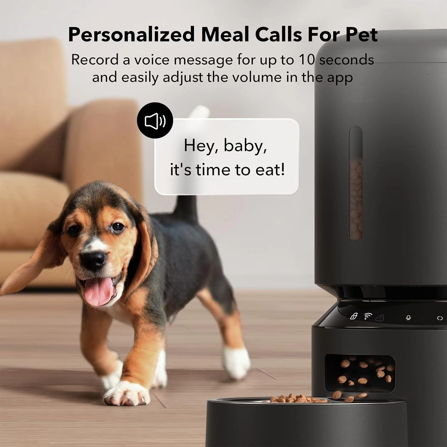 5g Wifi Automatic Cat Feeder Black Timed Dog Food Dispenser App Control Dual Band Wifi Fresh Food Preservation For Cats Dogs Home Use