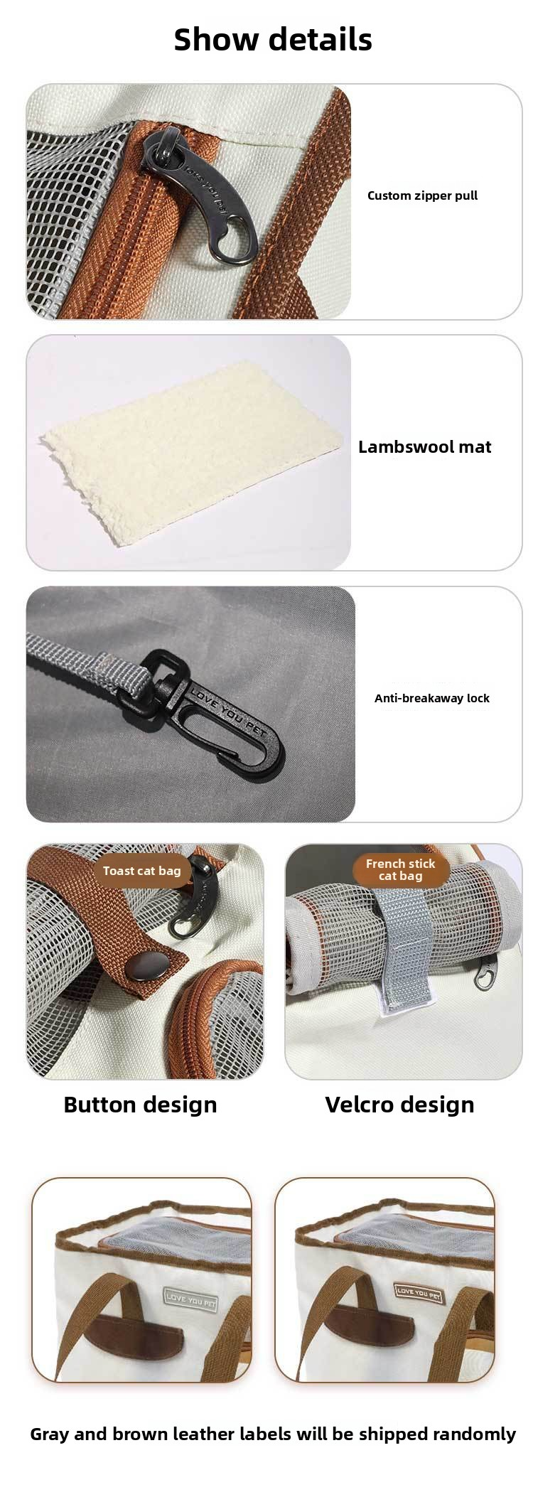 Toast Shape Cat Carrier d4