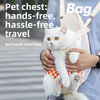 Pet Outdoor Portable Double Shoulder Cat Bag Linen Cotton Four Leg Front Pack For Cats Small Dogs Wholesale