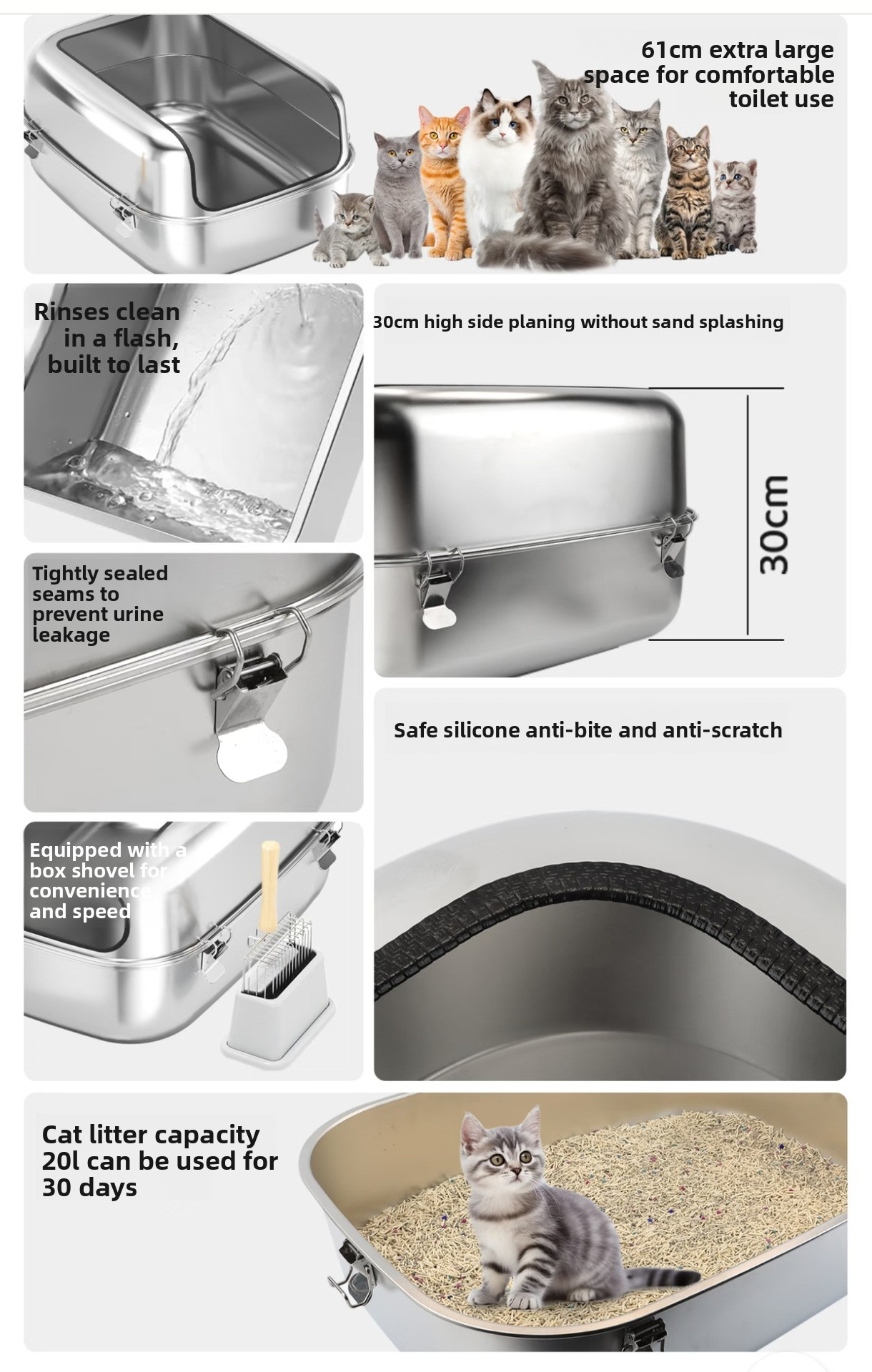 Open Cat Litter Box Description 7