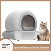 New Curved Smart Cat Toilet Extra Large Fully Automatic Self-Cleaning Cat Litter Box Pet-Specific Bulk