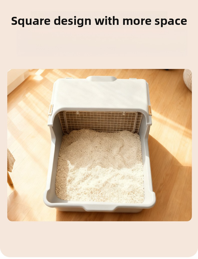 Semi Enclosed Cat Toilet 3