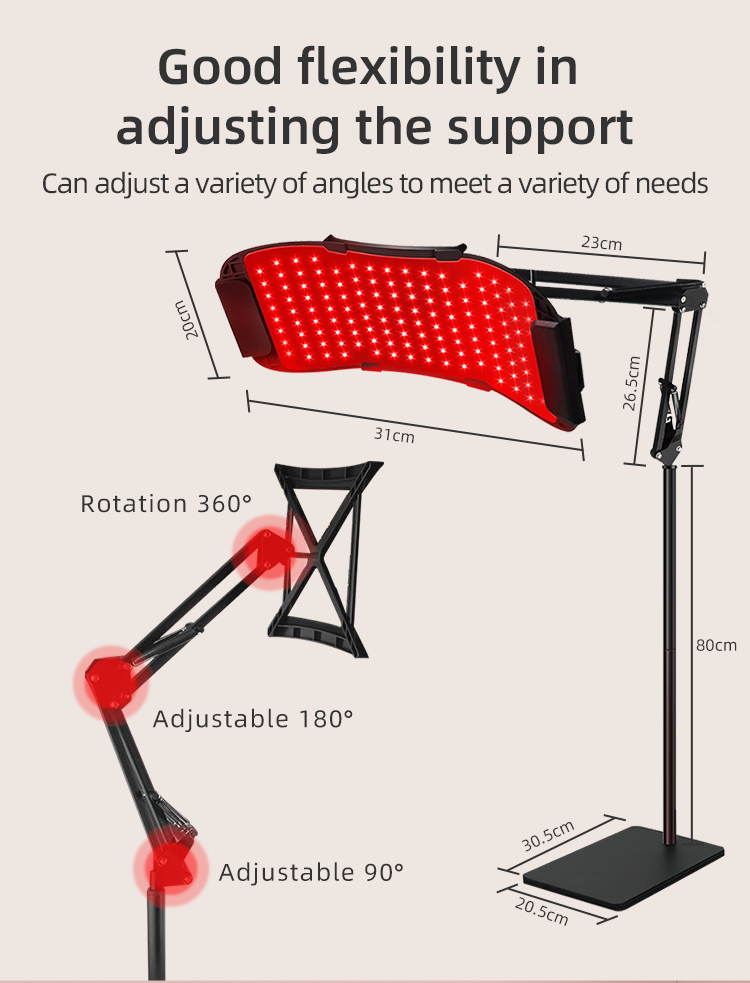 Good flexibility inadjusting the support