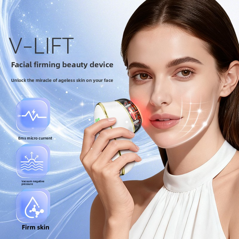 Facial Firming Device - EMS Microcurrent & Vacuum Negative Pressure Beauty Tool