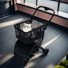 Pet Shopping Stroller Basket Lightweight One Click Foldable For Small Medium Cats Dogs Outdoor Travel Detachable Basket Safe Stable Universal Wheels