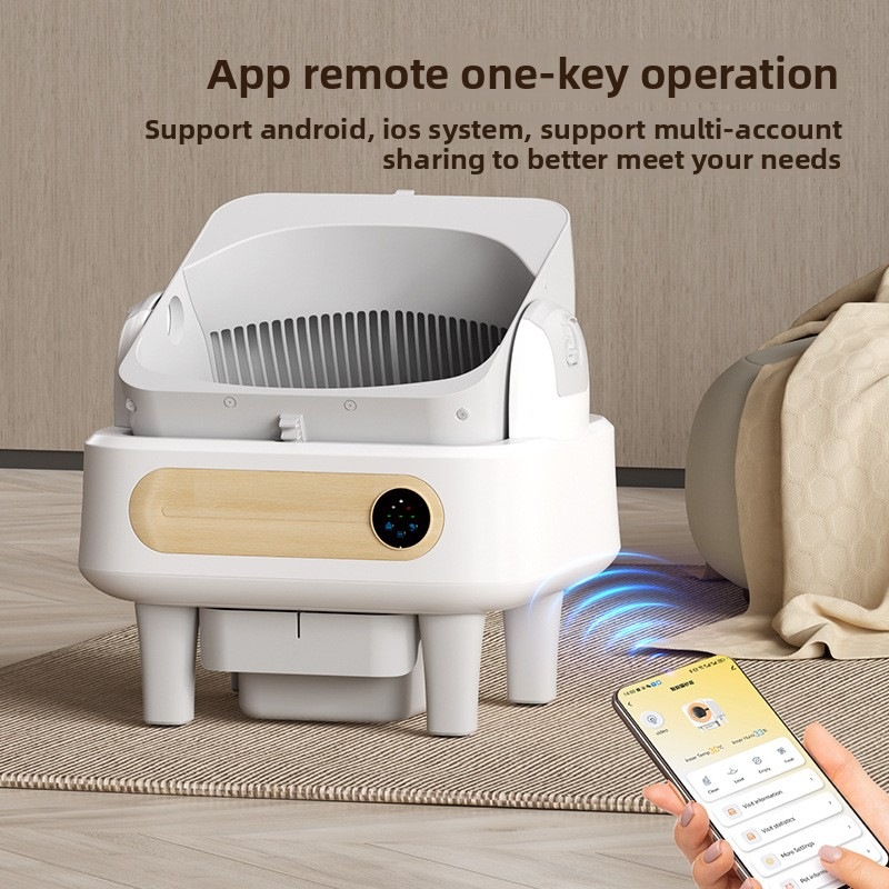 Extra Large Open-Top Smart Cat Litter Box Fully Automatic Self-Cleaning Electric Cat Toilet Litter Scooping Machine