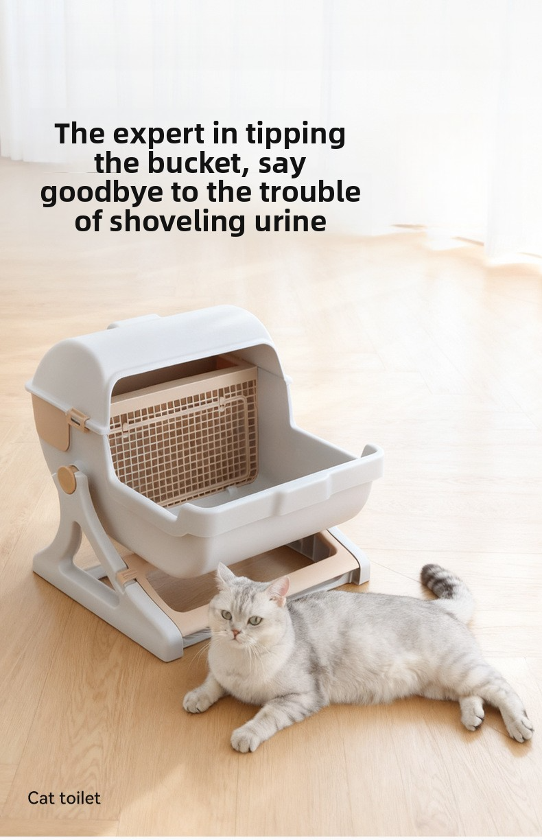 Semi Enclosed Cat Toilet 2