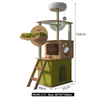 Multilayer Cat Tree - Integrated Scratcher, Nest & Space Capsule