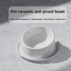 Ceramic Cat Bowl Ant Proof Cat Food Bowl Tilted Neck Protection Anti Tip Pet Bowl For Cats And Dogs