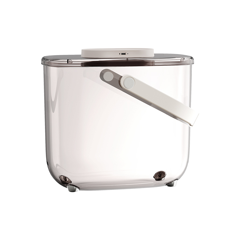 Smart Vacuum Pet Food Storage Bucket - 10L Airtight Moisture/Insect Proof for Cat/Dog Food