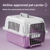 Portable Pet Air Carrier Outdoor Travel Cat Cage Space Box Customizable Multiple Colors Optional Home Use