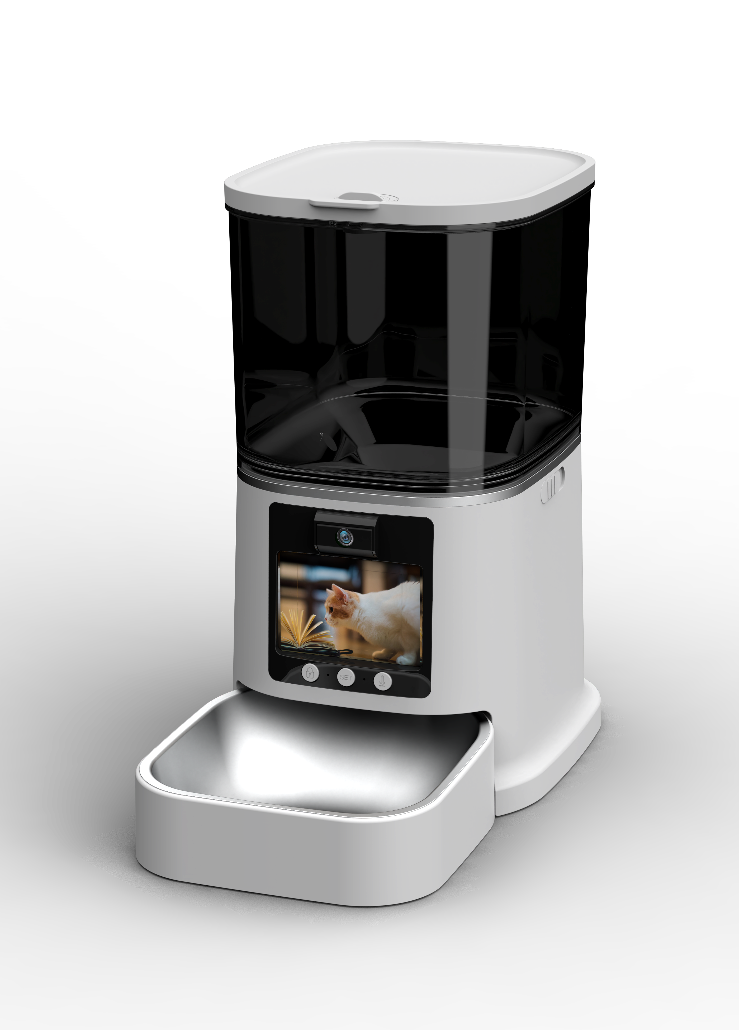 5L Smart Pet Feeder - Timed Remote Feeding, 2-Way Video Voice for Cats/Dogs