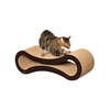 86cm Extra-Long 8-Shaped Cat Scratcher - Corrugated Cardboard Pet Scratching Pad