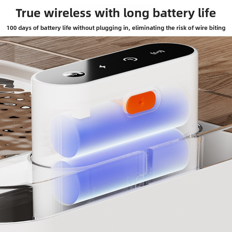 3L Wireless Charging Pet Water Fountain Sensor Activated Water Dispenser For Dogs