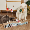Christmas Corrugated Cat Scratcher Toy - Shake & Play Self-Entertaining Pet Toy
