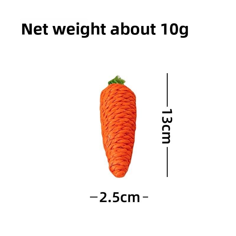 Rope Carrot Cat Toys - Durable Chew Scratch Toys for Self-Entertainment