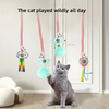 Cat Toy Hanging Door Bell Teaser Catnip Teeth Cleaning Swing Pet Toy For Cats