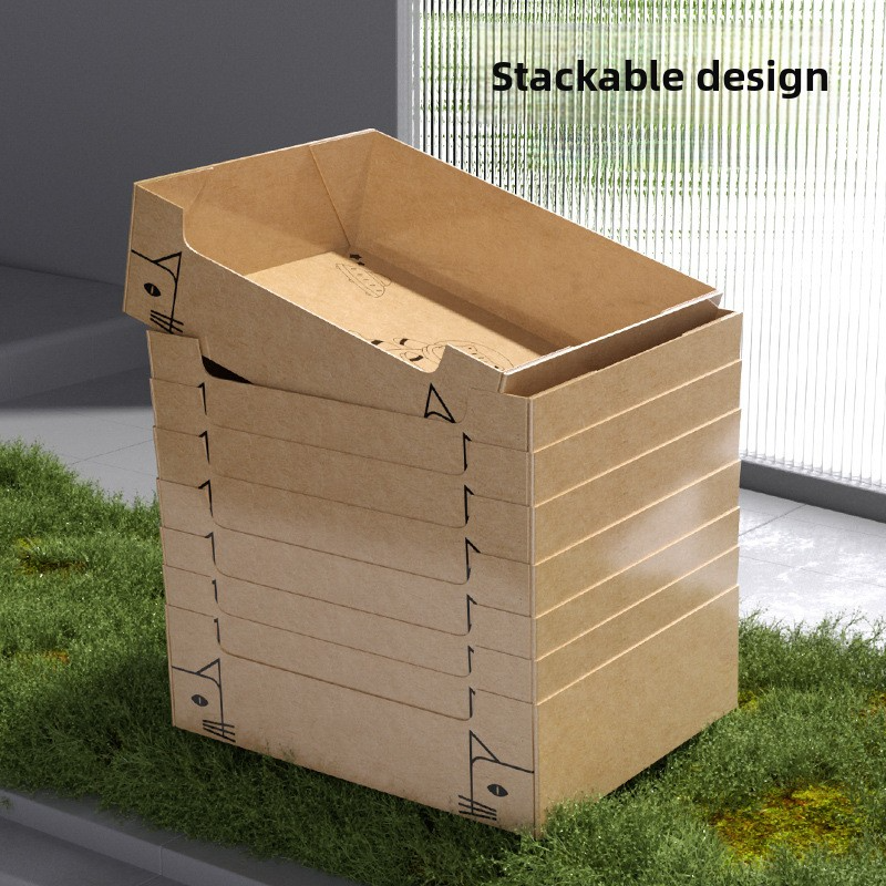 Waterproof Large Portable Foldable Disposable Cat Litter Box Double Layer Leak Proof Outdoor Travel Toilet