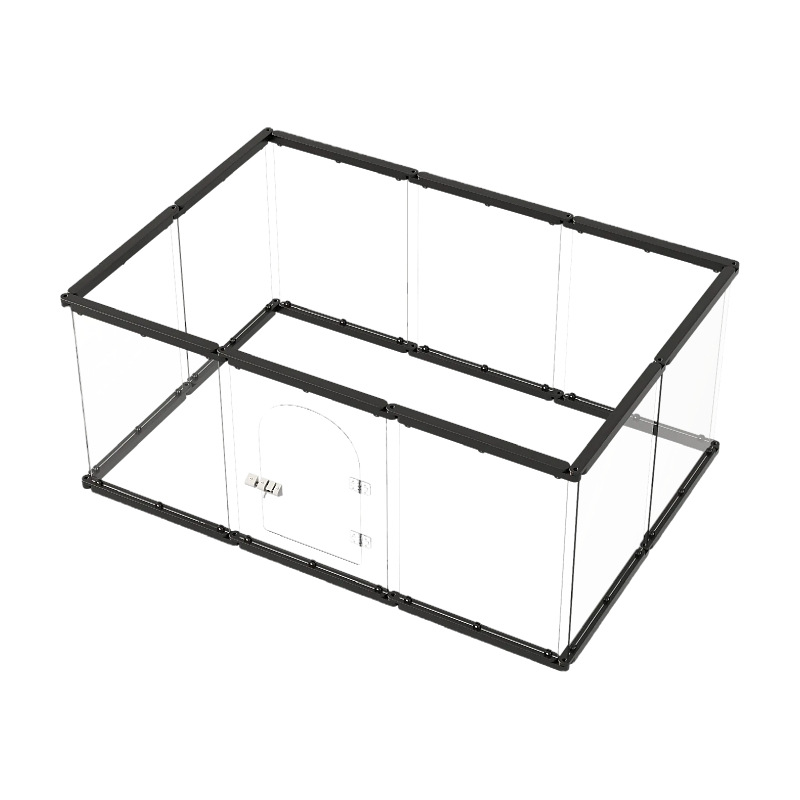 Acrylic Transparent Pet Playpen - Free Combination Dog/Cat/Rabbit Cage Indoor Anti-Escape