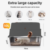 Fully Enclosed Extra Large Stainless Steel Cat Litter Box Tall Design Easy to Clean Odor-Proof Anti-Splash Cat Toilet Bulk