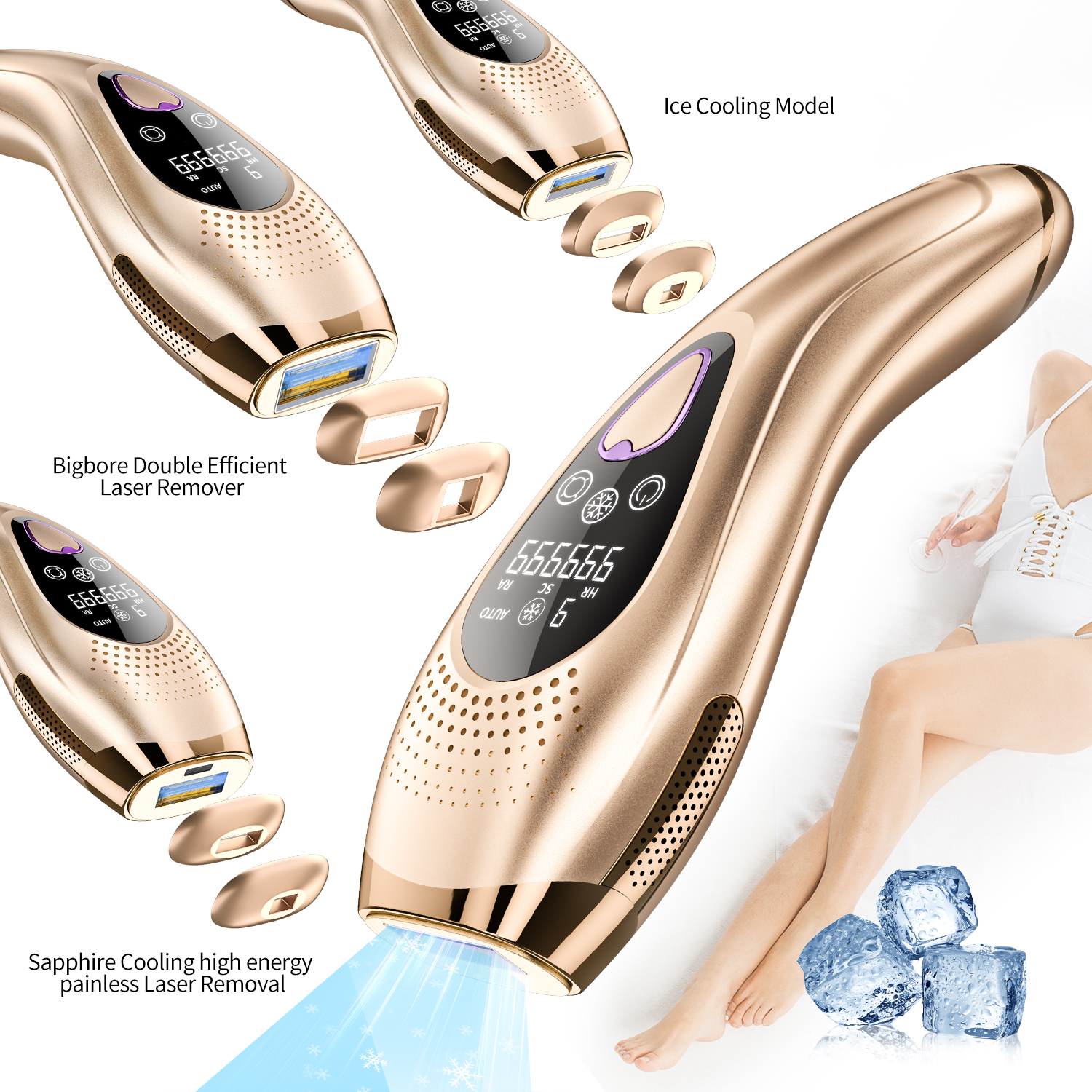 HAN-10 Ice Cooling IPL Hair Removal