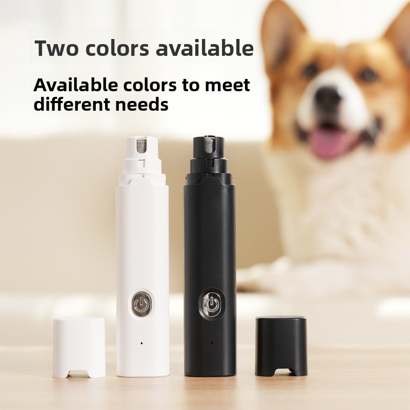 Rechargeable Electric Pet Nail Grinder With LED Light Clipper Trimmer Polisher For Dogs Cats And Kittens