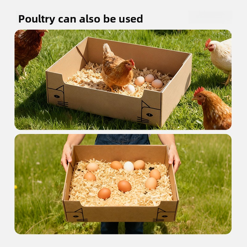 Waterproof Large Portable Foldable Disposable Cat Litter Box Double Layer Leak Proof Outdoor Travel Toilet