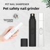 New Electric Pet Nail Grinder With Light USB Rechargeable Trimmer Clipper For Cats Dogs Grooming Care