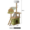Multilayer Cat Tree - Integrated Scratcher, Nest & Space Capsule
