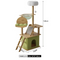 Multilayer Cat Tree - Integrated Scratcher, Nest & Space Capsule