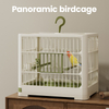 Compact Hanging Bird Cage - Pet Bird Cage with Accessories 