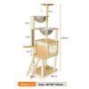 Large Star Cat Tree - Space Capsule, Nest & Scratcher for Cats