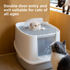 Fully Enclosed Extra Large Cat Litter Box Easy To Clean Deodorant Detachable Wholesale With Litter Scoop