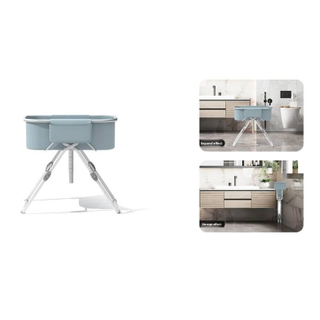 Adjustable Pet Bath Tub Dog Cat Bath Stand Universal for Indoor & Outdoor Use Dog Grooming Cleaning Basin